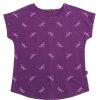 Ladies moleyapparels | Dragonfly Print Ladies' Blouse Purple