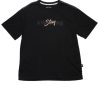 Men moleyapparels | Stay Awesome Premium Oversized T-Shirt Black (Men'S T-Shirt)