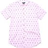 Men moleyapparels | Cactus Print Short Sleeve Shirt Pink (Men'S Shirt)