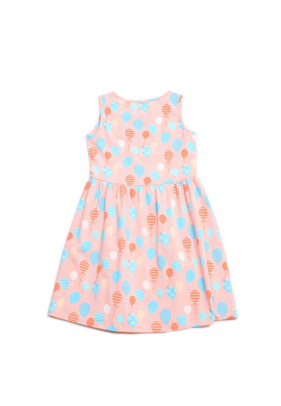 Girls moleyapparels | Party Balloons Print Dress Pink (Girl'S Dress)