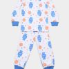 Kids Pyjamas moleyapparels | Robot Print Pyjamas Set White(Kids' Pyjamas)