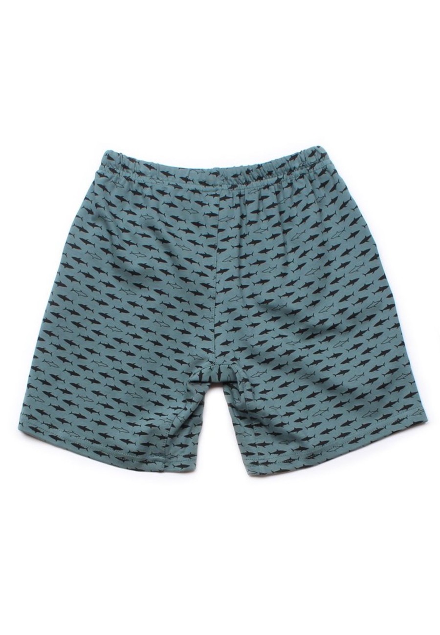 Boys moleyapparels | Shark Prints Drawstring Shorts Grey (Boy'S Shorts)