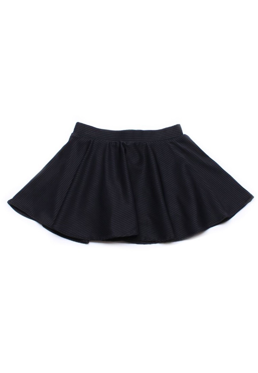 Girls moleyapparels | Ridged Fabric Skirt Black (Girl'S Bottom)