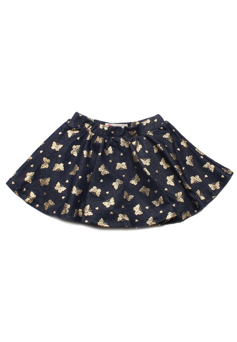 Girls moleyapparels | Buttterlies Print Skirt Navy (Girl'S Bottom)