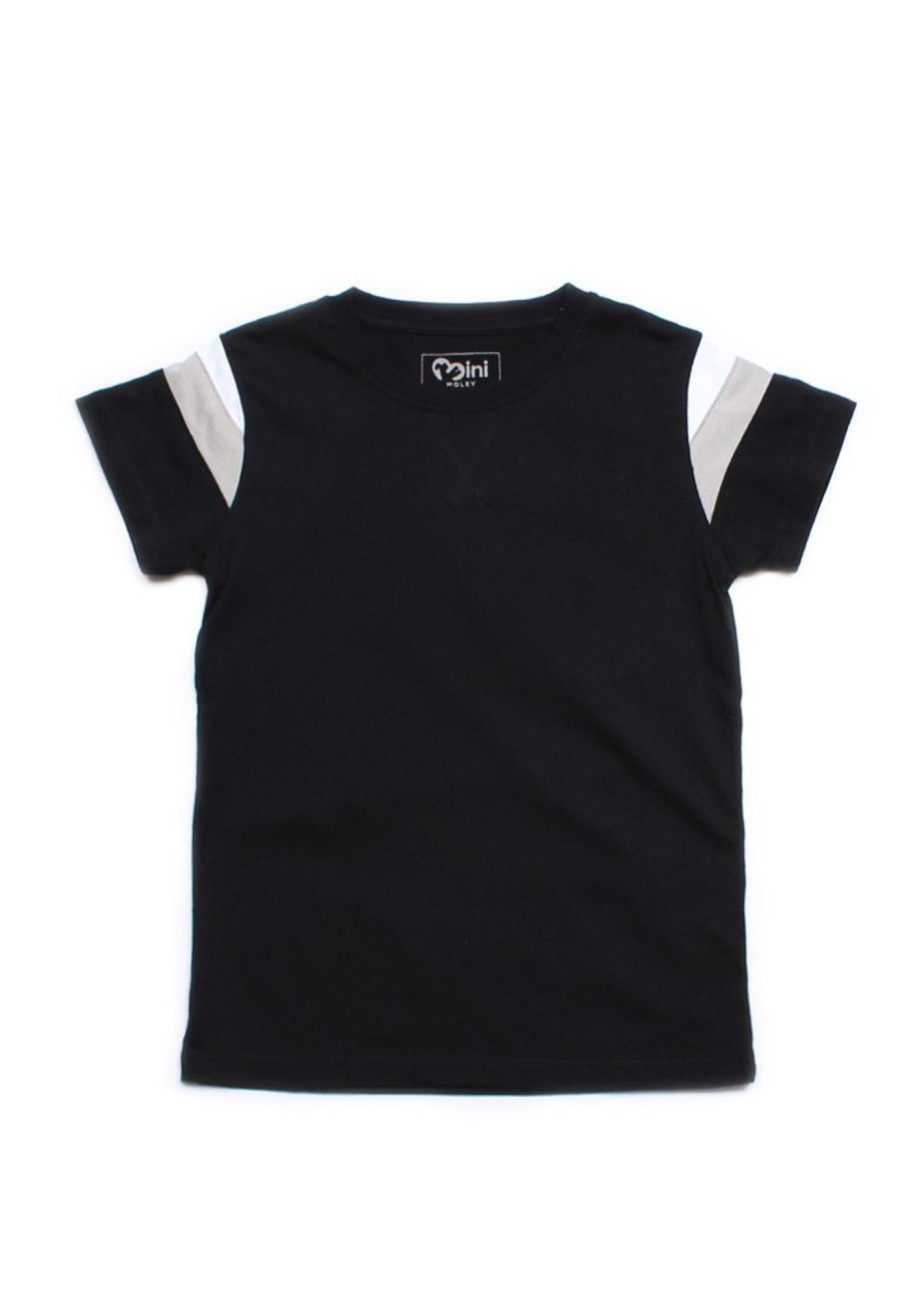 Boys moleyapparels | Colour Block T-Shirt Black (Boy'S T-Shirt)