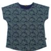 Ladies moleyapparels | Bamboo Print Blouse Navy (Ladies' Top)