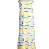 Matching Sets moleyapparels | Bubbles Print Maxi Dress Yellow (Ladies' Dress)