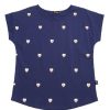 Ladies moleyapparels | Owl Print Blouse Navy (Ladies' Top)