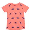 Boys moleyapparels | Dino Print T-Shirt Orange (Boy'S T-Shirt)