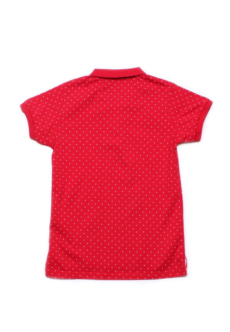 Matching Sets moleyapparels | Polka Dot Polo T-Shirt Red (Boy'S T-Shirt)