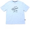 Men moleyapparels | Just A Human Being Oversized T-Shirt Blue (Men'S T-Shirt)