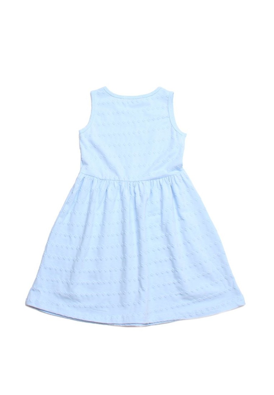 Girls moleyapparels | Embroidery Rose Dress Blue (Girl'S Dress)