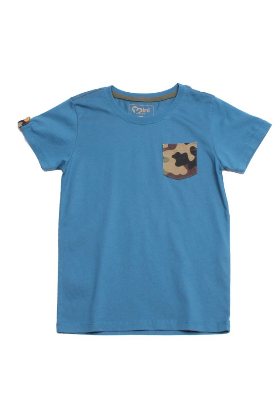 Matching Sets moleyapparels | Camo Pocket Premium T-Shirt Blue (Boy'S T-Shirt)