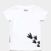 Boys moleyapparels | Dino Footprint T-Shirt White (Boy'S T-Shirt)