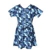 Matching Sets moleyapparels | Camo Print Flare Dress Navy (Girl'S Dress)