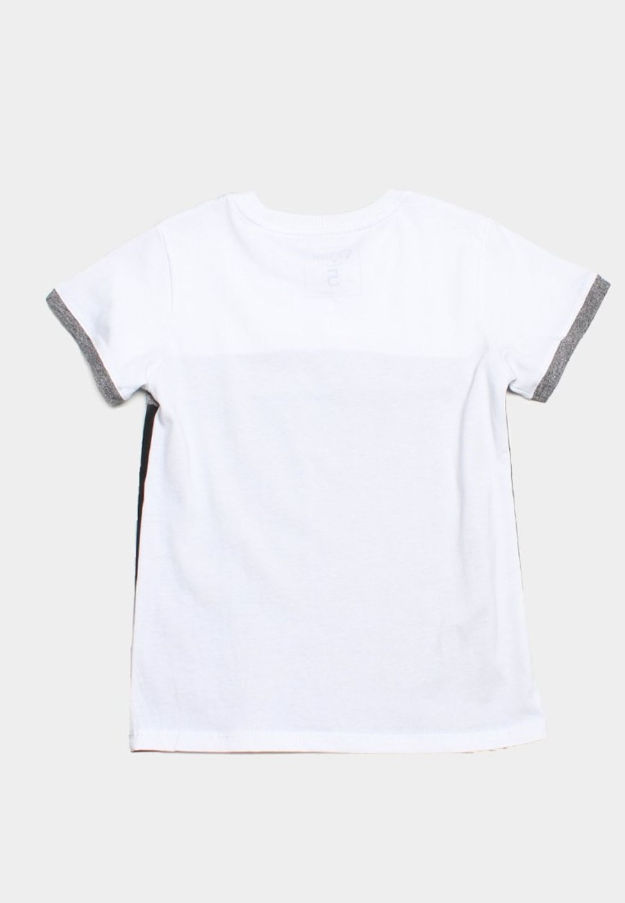 Boys moleyapparels | Colour Block Panel T-Shirt White (Boy'S T-Shirt)