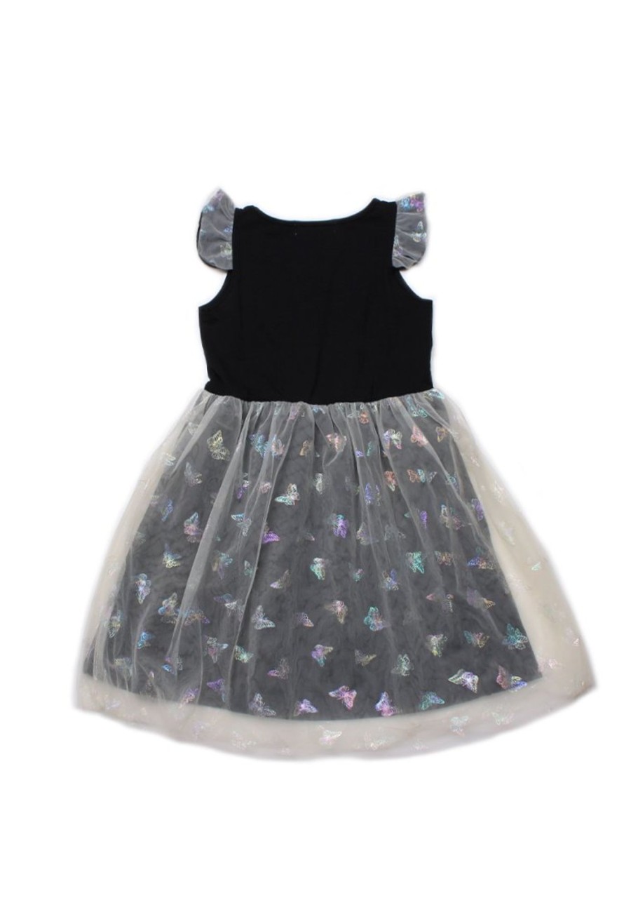 Girls moleyapparels | Butterfly Bubble Dress Black (Girl'S Dress)