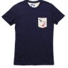 Matching Sets moleyapparels | Fish Print Panel T-Shirt Navy (Men'S T-Shirt)