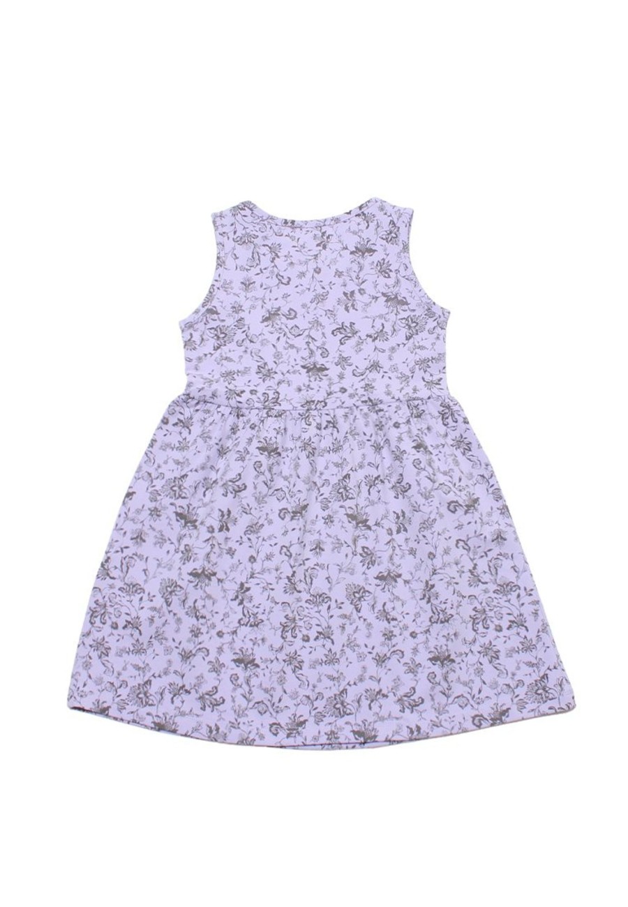 Matching Sets moleyapparels | Ditsy Floral Print Dress Purple (Girl'S Dress)