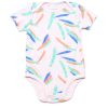 Matching Sets moleyapparels | Paint Brush Print Romper Pink (Baby Romper)