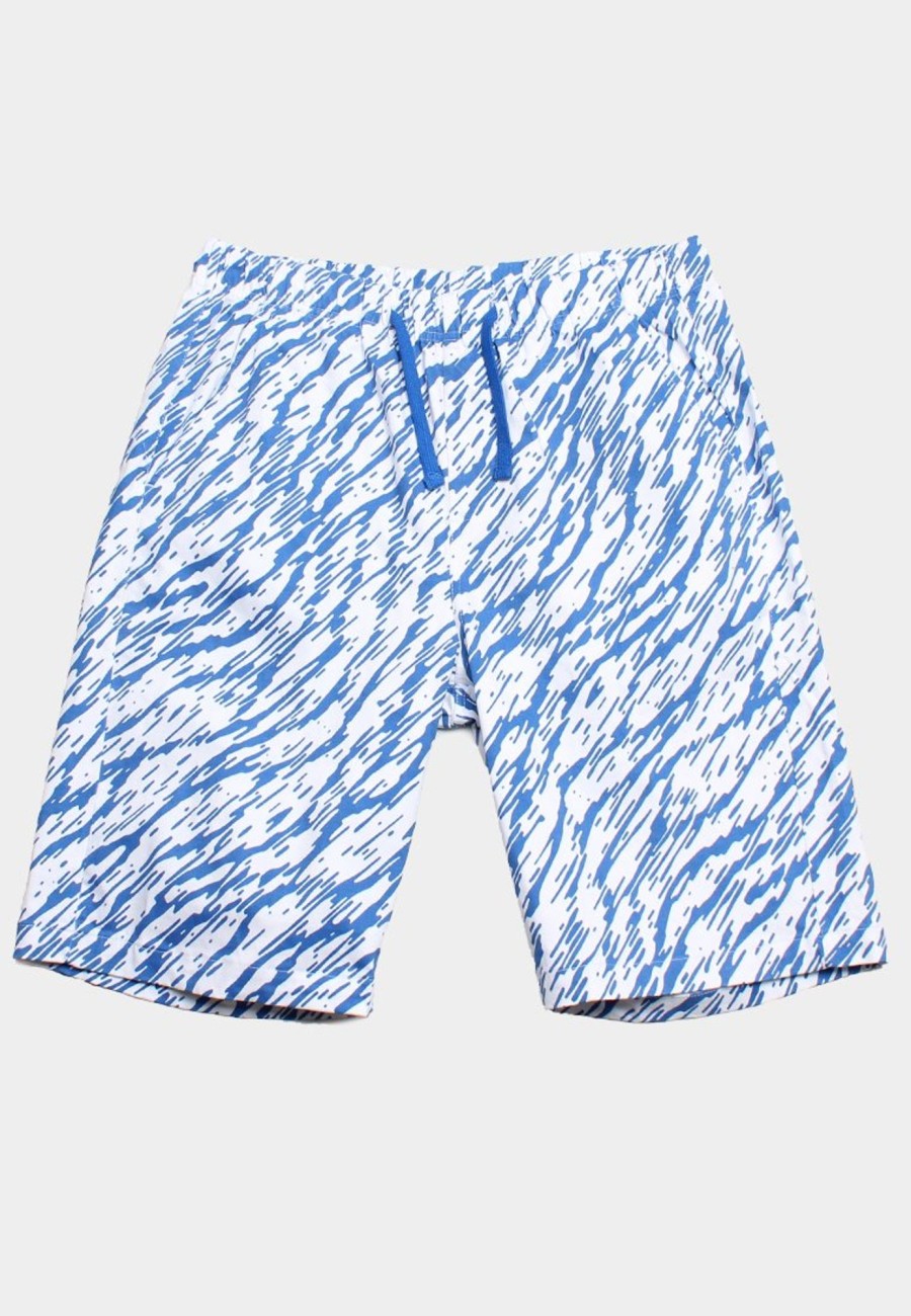 Matching Sets moleyapparels | Wave Casual Drawstring Bermudas White (Men'S Bottom)