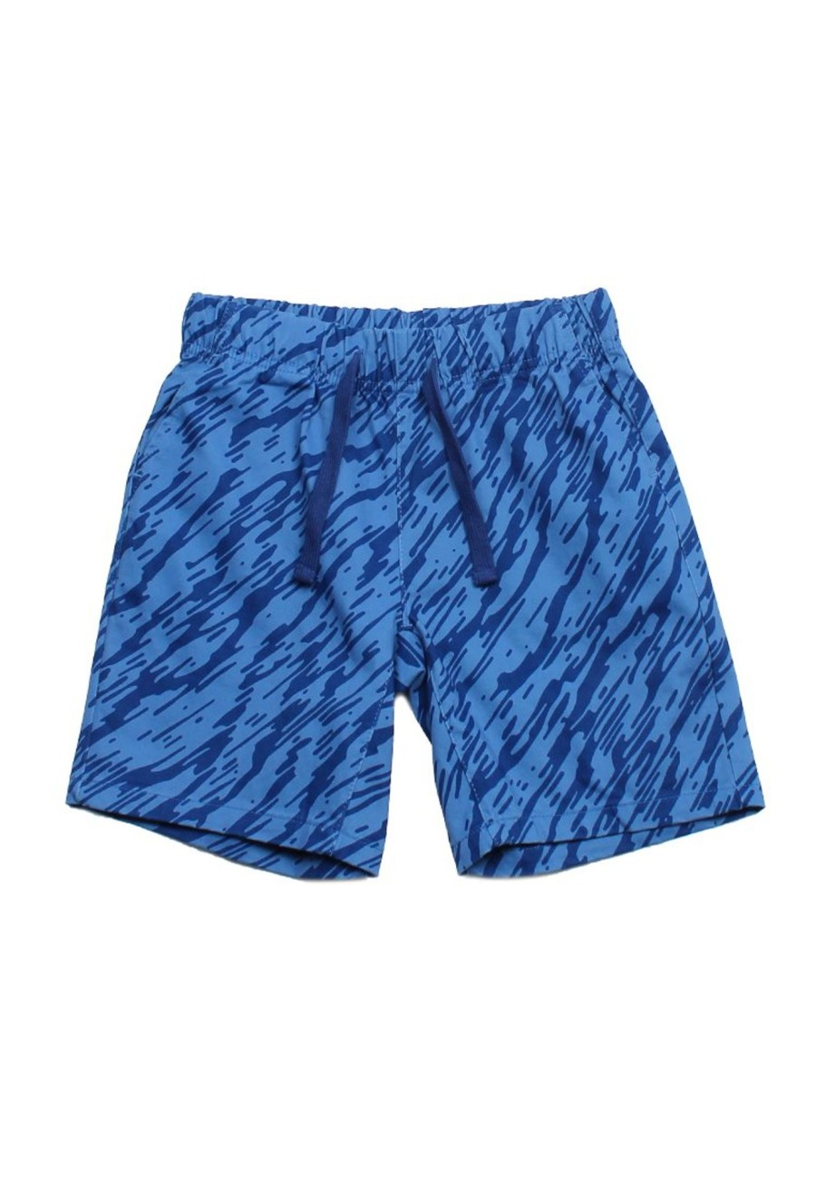 Matching Sets moleyapparels | Wave Casual Drawstring Shorts Blue (Boy'S Shorts)