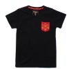 Matching Sets moleyapparels | Japanese Sunray Pocket T-Shirt Black (Boy'S T-Shirt)