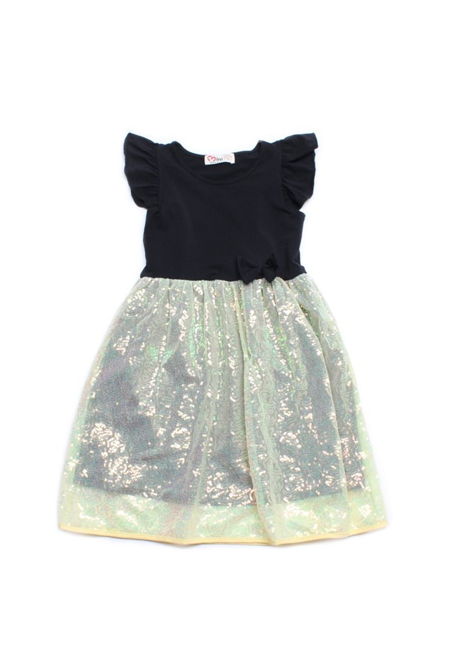 Girls moleyapparels | Sequin Premium Dress Black (Girl'S Dress)