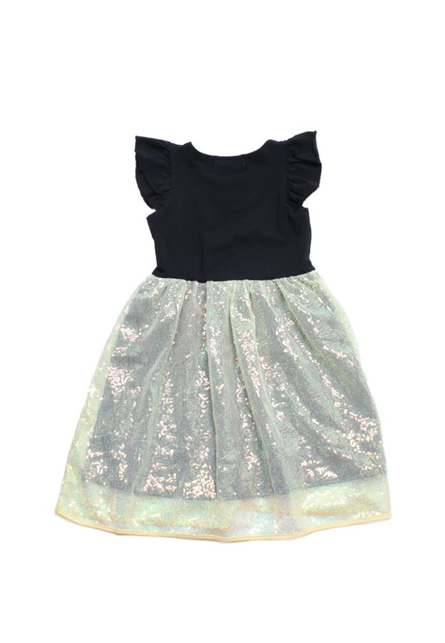 Girls moleyapparels | Sequin Premium Dress Black (Girl'S Dress)