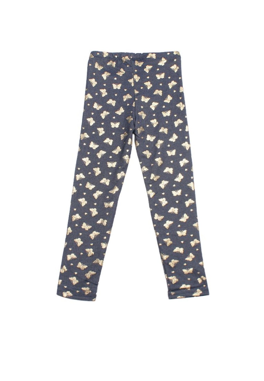 Girls moleyapparels | Butterflies Print Leggings Navy (Girl'S Bottom)